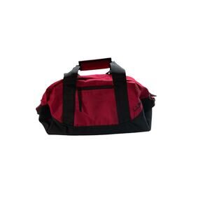 L.L.Bean Duffle Bag Red & Black Nylon Travel Gym Tote Tyler Name Embroidered